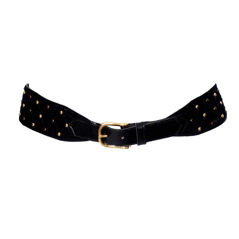 women's studed serpentine ysl belts